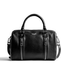 Zadig & Voltaire - Sunny Medium Grained Leather Bowling Bag - Lyst