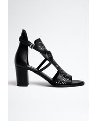 Zadig & Voltaire May Sandals Leather - Black