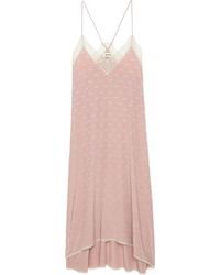 Zadig & Voltaire - Robe risty soie jacquard - Lyst