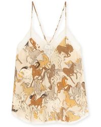 Zadig & Voltaire - Top Lencero Christy 100% Seda - Lyst