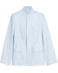 Zadig & Voltaire - Veryn Creased Leather Blazer - Lyst