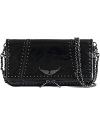 Zadig & Voltaire - Rock Vintage Patent Studs Clutch - Lyst