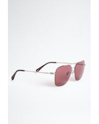 Zadig & Voltaire Sunglasses Shiny Total Rose Gold - Brown