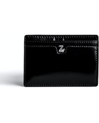 Zadig & Voltaire Zv Initiale Niels Card Holder Leather - Black