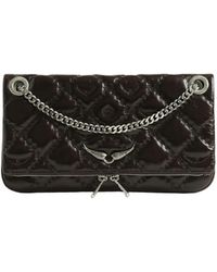 Zadig & Voltaire - Rock Ii Vintage Monogram Clutch - Lyst