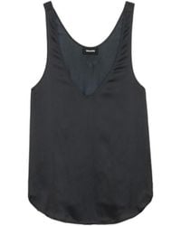 Zadig & Voltaire - Tarys Satin Top - Lyst