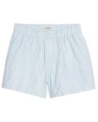 Zadig & Voltaire - Pax Crinkled Leather Shorts - Lyst