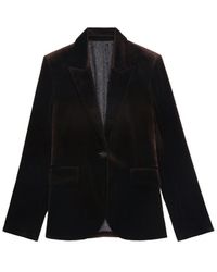 Zadig & Voltaire - Vavy Velvet Blazer - Lyst