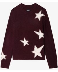 Zadig & Voltaire - Star-Pattern Cashmere Jumper - Lyst