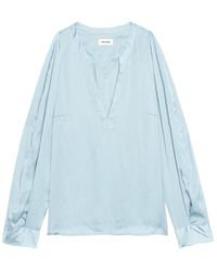Zadig & Voltaire - Torny Satin Tunic - Lyst