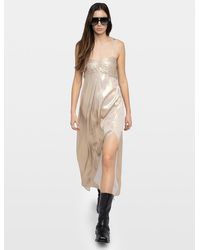 emerald green halter dress Emerald Green Satin Prom Dresses with Slit Halter Neck Evening Dress F –  Viniodress