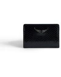 Zadig & Voltaire - Porte-cartes zv pass glossy wild embossé - Lyst