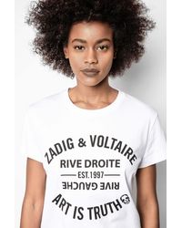 Zadig and voltaire t shirt sale Clearance