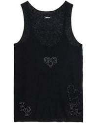 Zadig & Voltaire - Tank Top Lee 100% Cashmere - Lyst