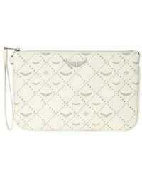 Zadig & Voltaire - Z Pouch Monogram Clutch - Lyst