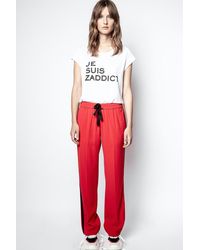 Zadig & Voltaire Pomy Crepe Trousers - Red