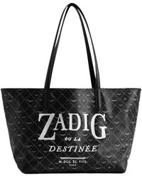 Zadig & Voltaire - Z Shopper Xl Monogram Book Tag Bag - Lyst