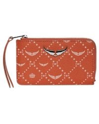 Zadig & Voltaire - Zv Card Monogram Card Holder - Lyst