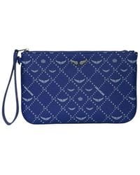Zadig & Voltaire - Z Pouch Monogram Clutch - Lyst