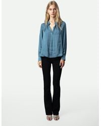 Zadig & Voltaire - Tink Satin Blouse - Lyst