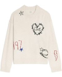 Zadig & Voltaire - Pull Markuz 100% Cachemire Ecru - Lyst