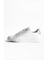 zadig and voltaire white high tops