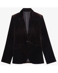 Zadig & Voltaire - Vavy Velvet Blazer - Lyst