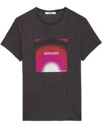 Zadig & Voltaire - Camiseta Toby Con Estampado Fotográfico - Lyst