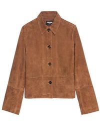 Zadig & Voltaire - Lessa Jacket 100% Suede Leather - Lyst