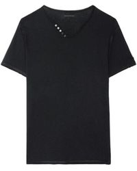 Zadig & Voltaire - Monastir Henley T-Shirt - Lyst