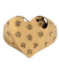 Zadig & Voltaire - Heartbreaker Over Strass Ring - Lyst