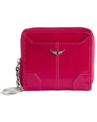 Zadig & Voltaire - Sunny Mini Vintage Patent Wallet - Lyst
