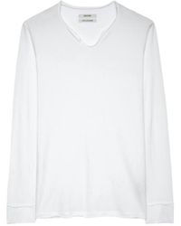 Zadig & Voltaire - Henley T-Shirt Monastir - Lyst