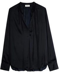 Zadig & Voltaire - Tink Satin Tunic Blouse - Lyst