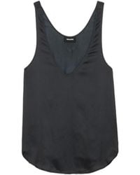 Zadig & Voltaire - Tarys Satin Top - Lyst