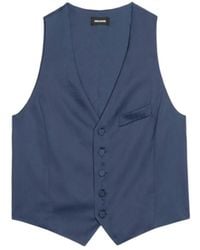 Zadig & Voltaire - Waistcoat Emaux Satin - Lyst