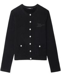 Zadig & Voltaire - Cama Buttoned Sweatshirt - Lyst