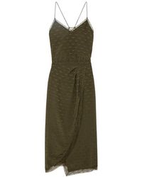 Zadig & Voltaire - Vestido De Seda Rixi Jacquard - Lyst