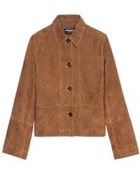 Zadig & Voltaire - Lessa Jacket 100% Suede Leather - Lyst