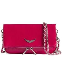 Zadig & Voltaire - Rock Mini Vintage Patent Clutch - Lyst