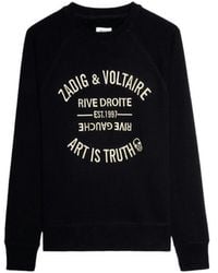 Zadig & Voltaire - Upper Blason Embroidered Sweatshirt - Lyst
