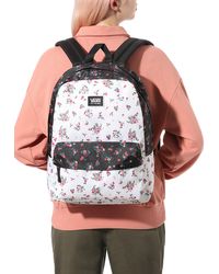 vans floral school bag