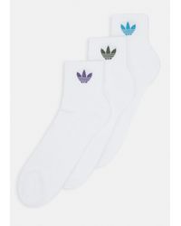 adidas Originals MID ANKLE 3 PACK - Socken - Weiß