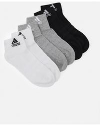 adidas Originals CUSH ANK UNISEX 6 PACK - Sportsocken - Grau