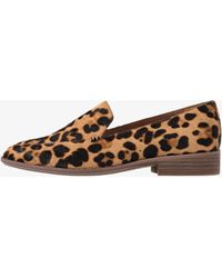 the frances loafer mule in spotted calf hair
