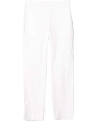 eileen fisher high waist tapered ankle jeans