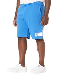blue puma shorts