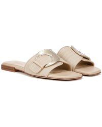 Naturalizer - 27 Edit Naomi2 Slides (Coastal Tan Straw Fabric) Sandals - Lyst