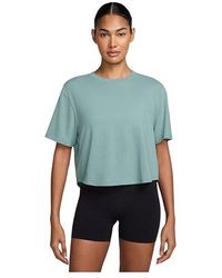Nike - One Relaxed Dri-Fit Cropped Short-Sleeve Top Workout Xl (Us 16-18) Cotton/Elastane/Polyester - Lyst