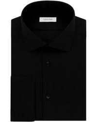 Calvin Klein Men's Extra Slim-fit French-cuff Tuxedo Shirt in White for Men  | Lyst
